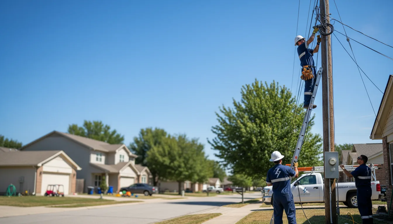 Residential electrician providing installation services in Congress, AZ